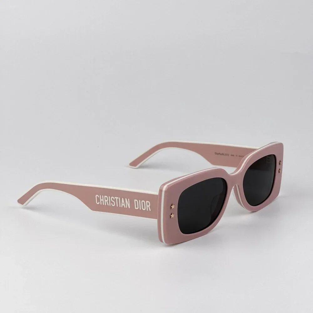 Dior DIORPACIFIC S1U Sunglasses – Pink & White Rectangle Frame | Model 40A0